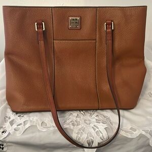 Dooney leather bag brown used